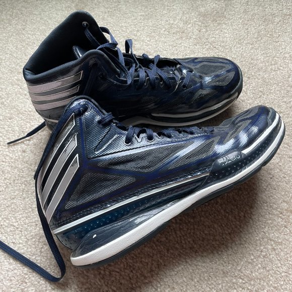 Men's Basketball Shoes - Adizero Crazy Light - Navy - Picture 5 of 8